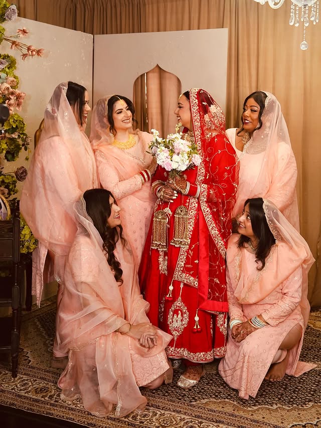 Pre-wedding couple in forest